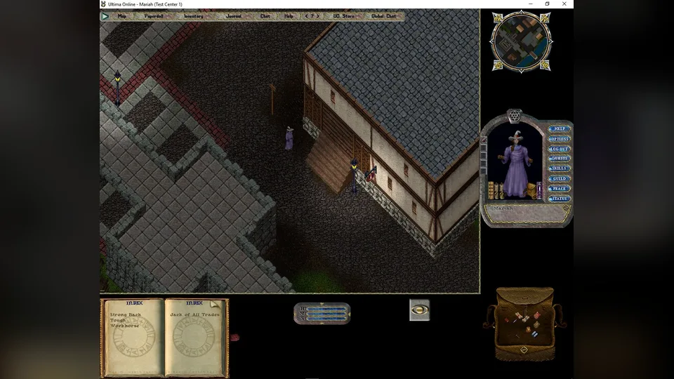 Gameplay screenshot of Ultima Online.